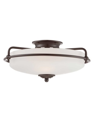 Elstead Lighting Griffin Plafond - 3 light sources - Palladian Bronze QZ-GRIFFIN-F-PN