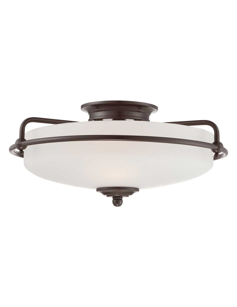 Classic ceiling lamps - Elstead Lighting Griffin Plafond - 3 light sources - Palladian Bronze QZ-GRIFFIN-F-PN - product kolory-swiatla.pl 1