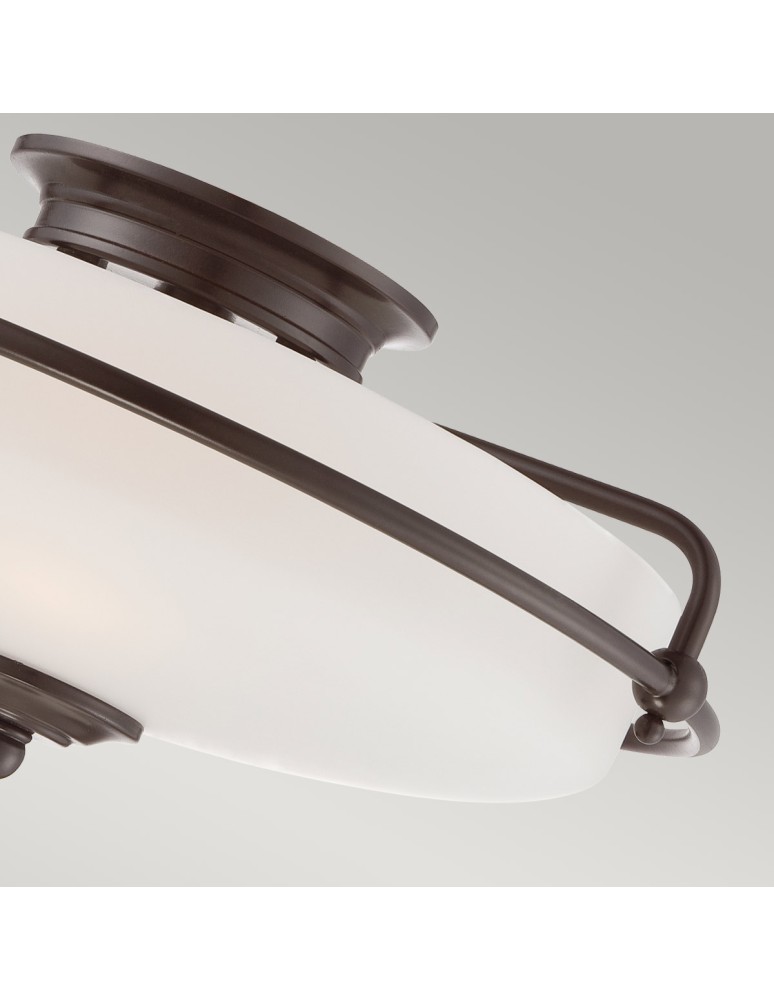 Classic ceiling lamps - Elstead Lighting Griffin Plafond - 3 light sources - Palladian Bronze QZ-GRIFFIN-F-PN - product kolory-swiatla.pl 2