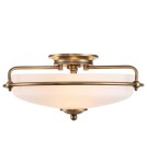Classic ceiling lamps - Elstead Lighting Griffin Plafond - 3 light sources - Aged brass QZ-GRIFFIN-F-WS - product 1