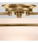 Elstead Lighting Plafon Griffin - 3 źródła światła - Postarzany mosiądz QZ-GRIFFIN-F-WS