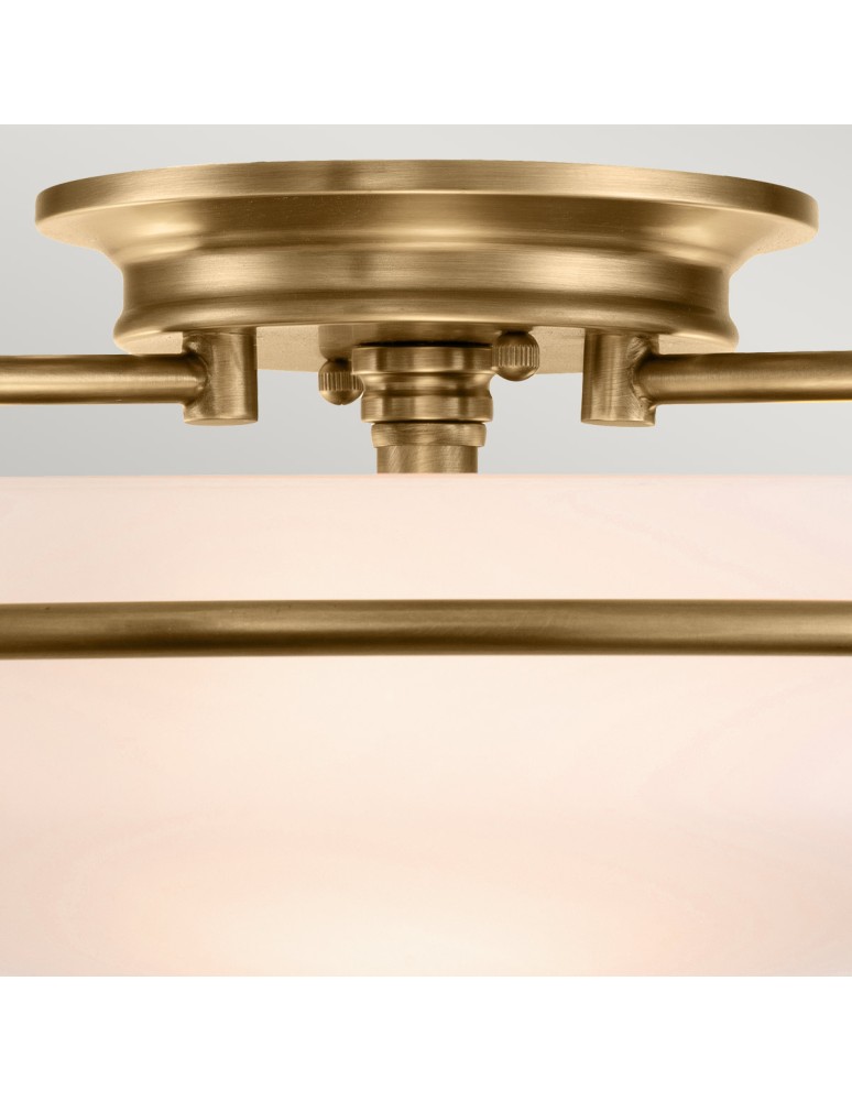 Classic ceiling lamps - Elstead Lighting Griffin Plafond - 3 light sources - Aged brass QZ-GRIFFIN-F-WS - product kolory-swiatla.pl 2