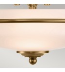 Elstead Lighting Plafon Griffin - 3 źródła światła - Postarzany mosiądz QZ-GRIFFIN-F-WS