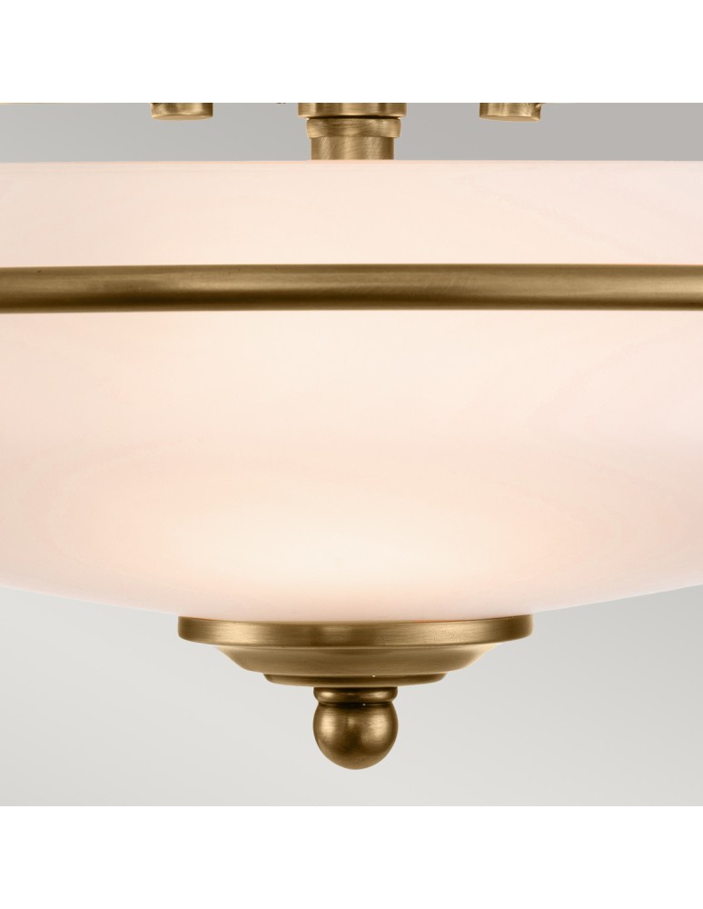 Classic ceiling lamps - Elstead Lighting Griffin Plafond - 3 light sources - Aged brass QZ-GRIFFIN-F-WS - product kolory-swiatla.pl 3