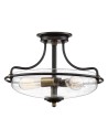 Elstead Lighting Griffin semi-plophone - 3 light sources - Palladian bronze / Aged brass QZ-GRIFFIN-SFS-C-PNAB