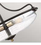 Elstead Lighting Półplafon Griffin - 3 źródła światła - Brąz palladiański / Postarzany mosiądz QZ-GRIFFIN-SFS-C-PNAB