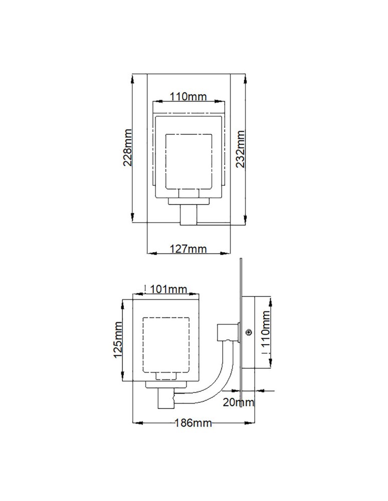 Bathroom wall lamps - Elstead Lighting Kolt wall lamp - 1 light source IP44 QZ-KOLT1-PC-BATH - product kolory-swiatla.pl 5