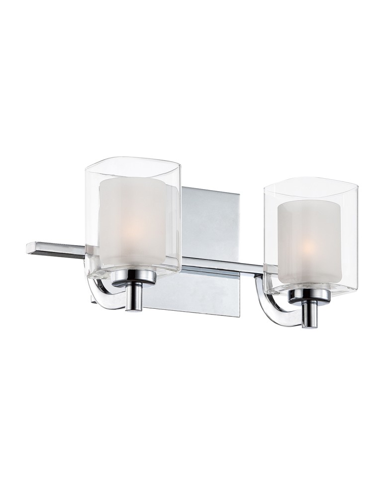 Bathroom wall lamps - Elstead Lighting Kolt wall lamp - 2 light sources IP44 QZ-KOLT2-PC-BATH - product kolory-swiatla.pl 1