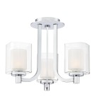 Pendant lamps - Elstead Lighting Kolt semi-plaf - 3 light sources IP44 QZ-KOLT-SF-PC-BATH - product 1