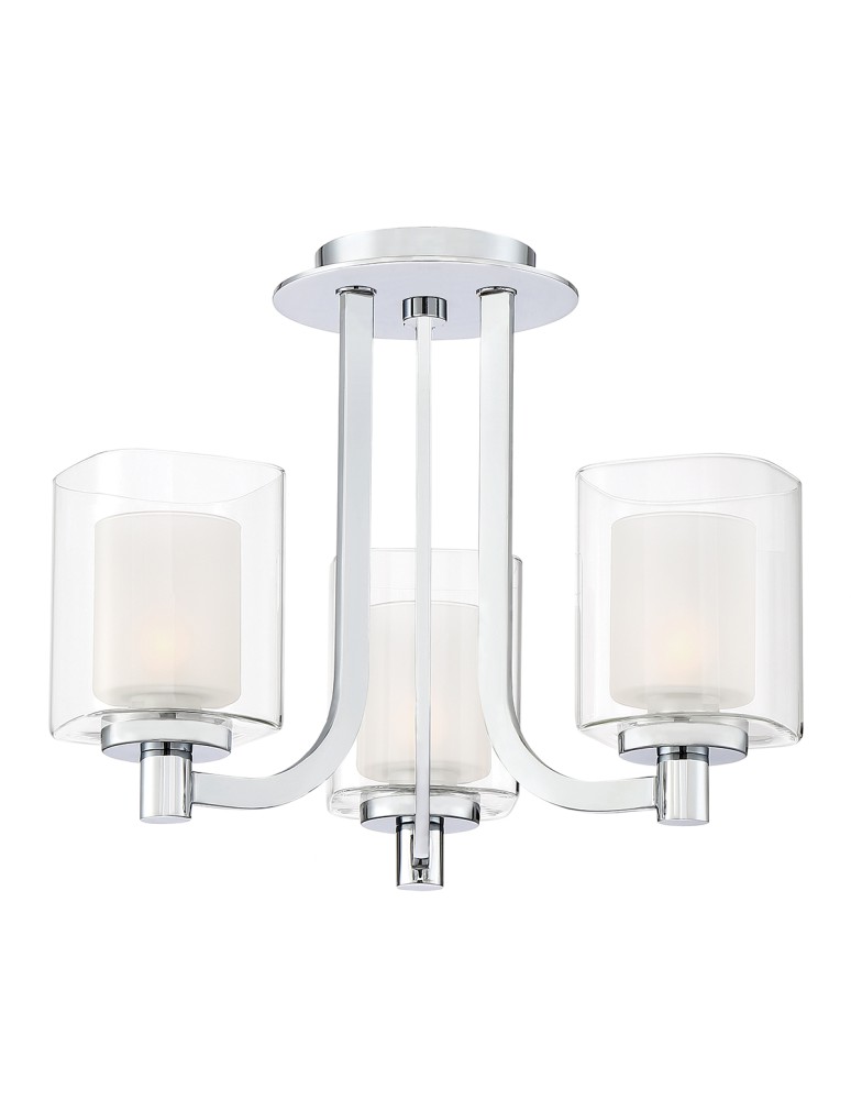 Pendant lamps - Elstead Lighting Kolt semi-plaf - 3 light sources IP44 QZ-KOLT-SF-PC-BATH - product kolory-swiatla.pl 1