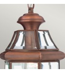 Outdoor pendant lamps - Elstead Lighting Newbury medium pendant lantern - 1 light source - Lacquered aged copper IP23 QZ-NEWBURY8-M-A - product 3