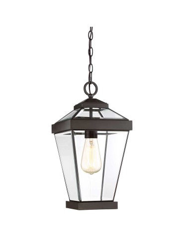 Elstead Lighting Ravine medium pendant lantern - 1 light source IP23 QZ-RAVINE8-M