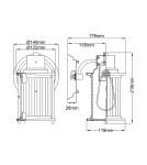 Bathroom wall lamps - Elstead Lighting Wall lamp Riggs - 1 light source IP44 QZ-RIGGS1-BATH-WS - product 6