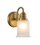 Elstead Lighting Kinkiet Swell - 1 źródło światła - Szczotkowany mosiądz IP44 QZ-SWELL1-BB-BATH