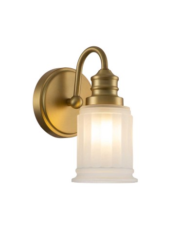 Elstead Lighting Swell wall lamp - 1 light source - Brushed brass IP44 QZ-SWELL1-BB-BATH