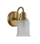 Bathroom wall lamps - Elstead Lighting Swell wall lamp - 1 light source - Brushed brass IP44 QZ-SWELL1-BB-BATH - product 2