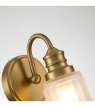 Elstead Lighting Kinkiet Swell - 1 źródło światła - Szczotkowany mosiądz IP44 QZ-SWELL1-BB-BATH