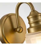 Bathroom wall lamps - Elstead Lighting Swell wall lamp - 1 light source - Brushed brass IP44 QZ-SWELL1-BB-BATH - product 5