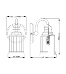 Bathroom wall lamps - Elstead Lighting Swell wall lamp - 1 light source - Brushed brass IP44 QZ-SWELL1-BB-BATH - product 6