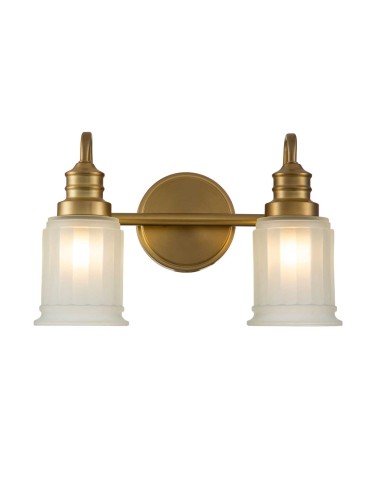Elstead Lighting Swell wall lamp - 2 light sources - Brushed brass IP44 QZ-SWELL2-BB-BATH