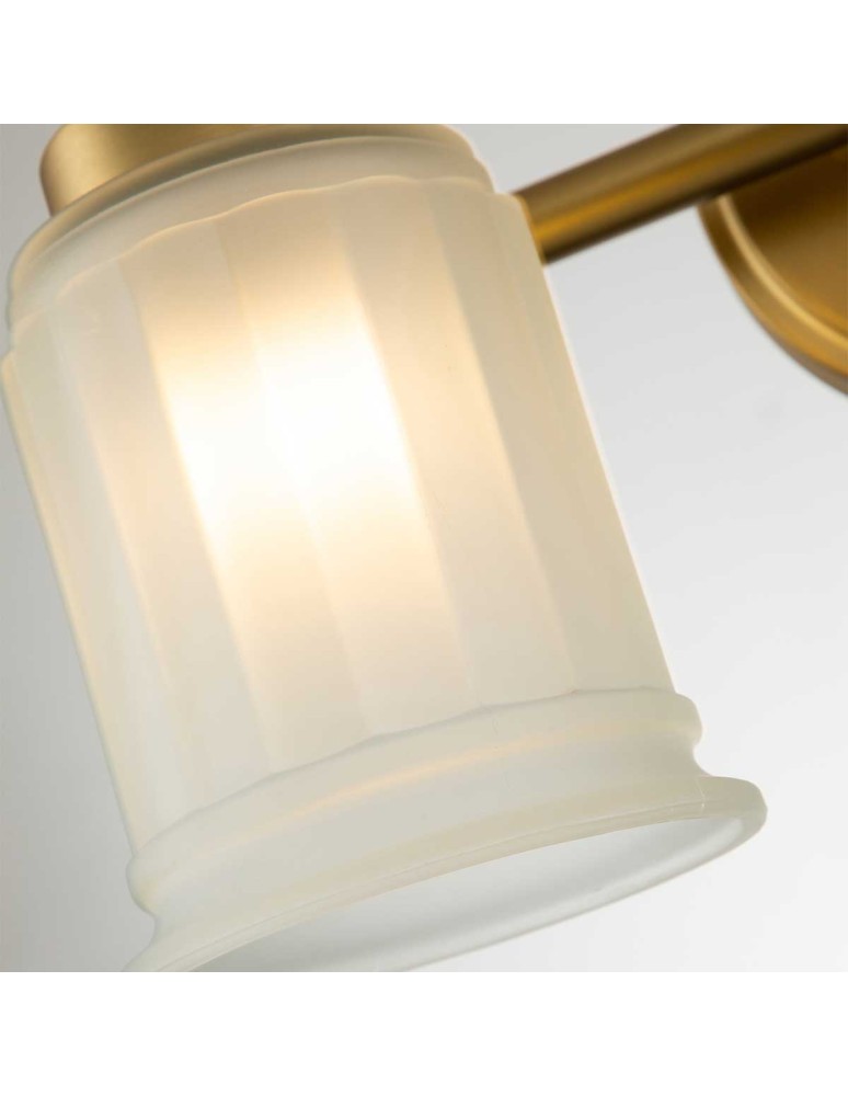 Bathroom wall lamps - Elstead Lighting Swell wall lamp - 2 light sources - Brushed brass IP44 QZ-SWELL2-BB-BATH - product kolory-swiatla.pl 5