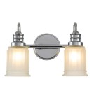Bathroom wall lamps - Elstead Lighting Swell wall lamp - 2 light sources - Polished chrome IP44 QZ-SWELL2-PC-BATH - product 1