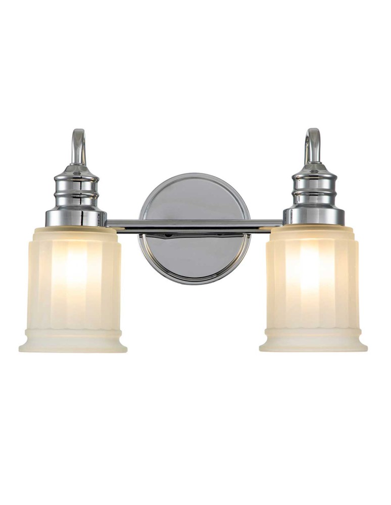 Elstead Lighting Kinkiet Swell - 2 źródła światła - Polerowany chrom IP44 QZ-SWELL2-PC-BATH