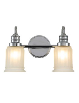 Elstead Lighting Swell wall lamp - 2 light sources - Polished chrome IP44 QZ-SWELL2-PC-BATH