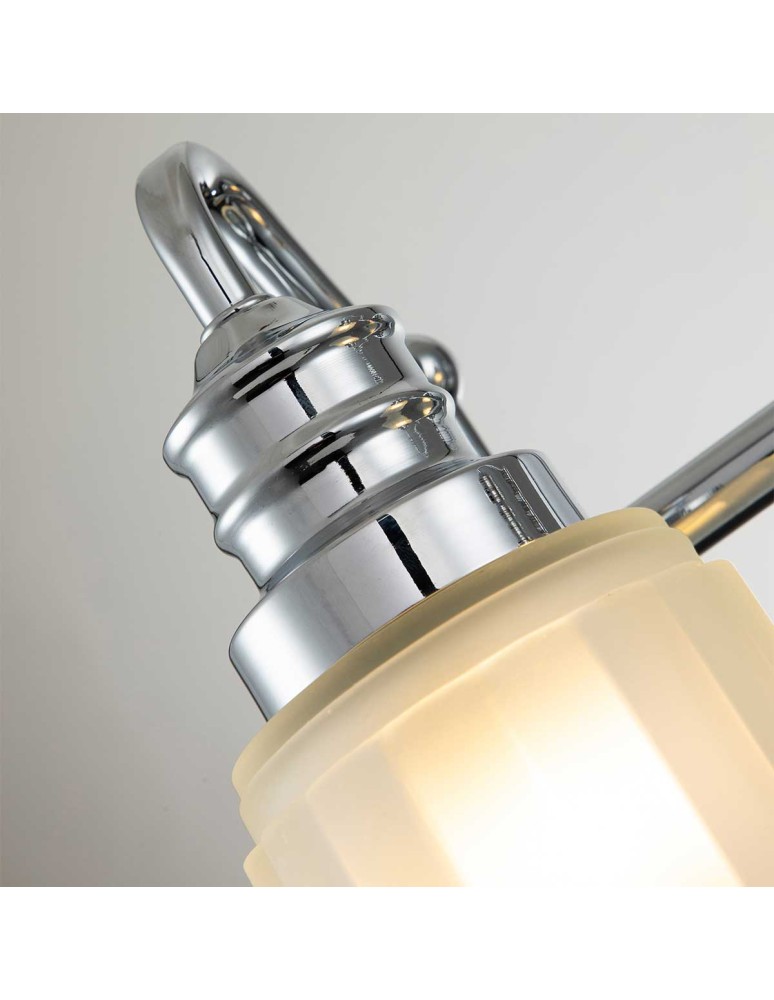 Elstead Lighting Kinkiet Swell - 2 źródła światła - Polerowany chrom IP44 QZ-SWELL2-PC-BATH