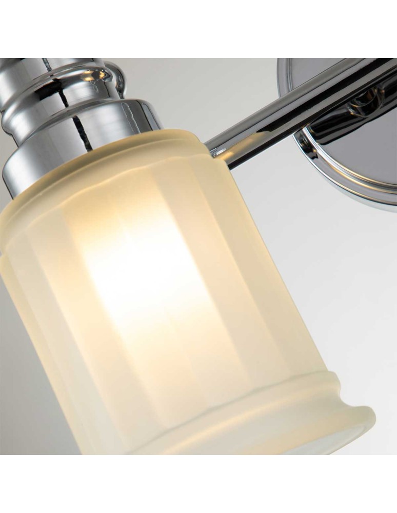 Elstead Lighting Kinkiet Swell - 2 źródła światła - Polerowany chrom IP44 QZ-SWELL2-PC-BATH