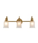 Bathroom wall lamps - Elstead Lighting Swell wall lamp - 3 light sources - Brushed brass IP44 QZ-SWELL3-BB-BATH - product 1