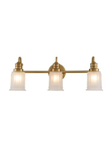 Elstead Lighting Kinkiet Swell - 3 źródła światła - Szczotkowany mosiądz IP44 QZ-SWELL3-BB-BATH