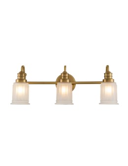 Elstead Lighting Kinkiet Swell - 3 źródła światła - Szczotkowany mosiądz IP44 QZ-SWELL3-BB-BATH