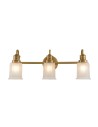 Elstead Lighting Swell wall lamp - 3 light sources - Brushed brass IP44 QZ-SWELL3-BB-BATH