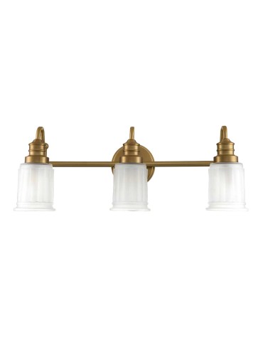 Elstead Lighting Kinkiet Swell - 3 źródła światła - Szczotkowany mosiądz IP44 QZ-SWELL3-BB-BATH - produkt 2