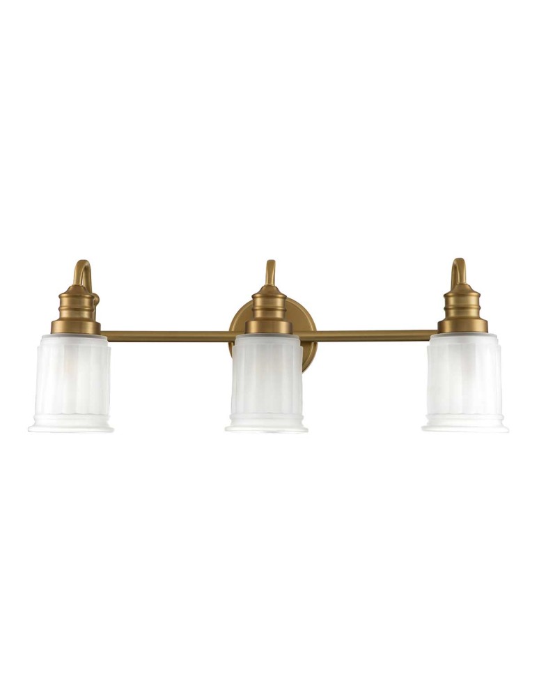 Elstead Lighting Kinkiet Swell - 3 źródła światła - Szczotkowany mosiądz IP44 QZ-SWELL3-BB-BATH