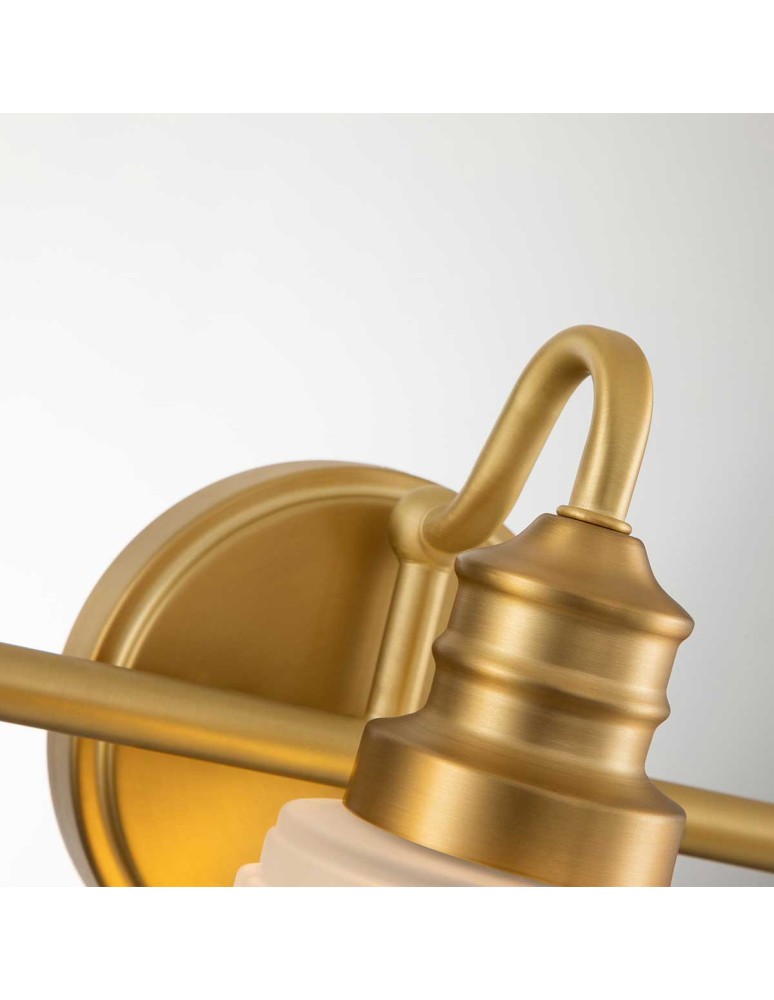 Elstead Lighting Kinkiet Swell - 3 źródła światła - Szczotkowany mosiądz IP44 QZ-SWELL3-BB-BATH