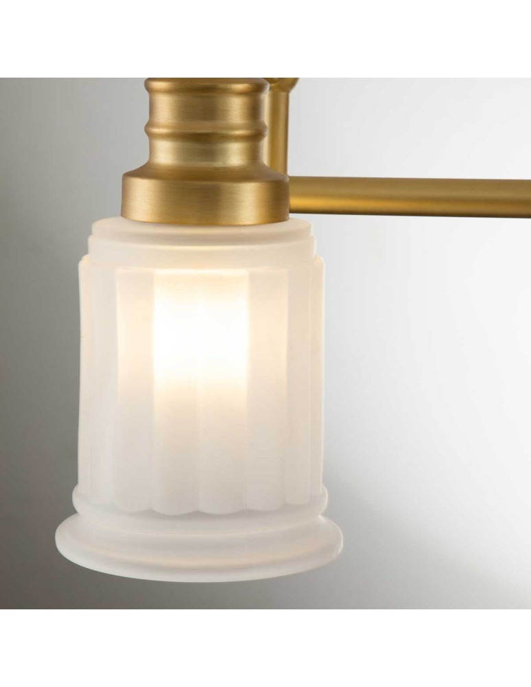 Bathroom wall lamps - Elstead Lighting Swell wall lamp - 3 light sources - Brushed brass IP44 QZ-SWELL3-BB-BATH - product kolory-swiatla.pl 4