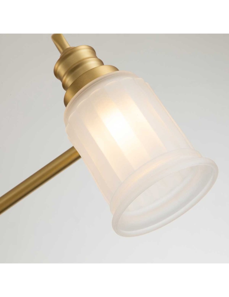Bathroom wall lamps - Elstead Lighting Swell wall lamp - 3 light sources - Brushed brass IP44 QZ-SWELL3-BB-BATH - product kolory-swiatla.pl 5