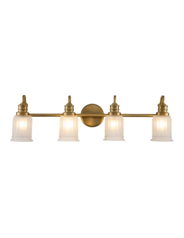 Elstead Lighting Swell wall lamp - 4 light sources - Brushed brass IP44 QZ-SWELL4-BB-BATH