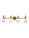 Elstead Lighting Kinkiet Swell - 4 źródła światła - Szczotkowany mosiądz IP44 QZ-SWELL4-BB-BATH