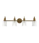 Elstead Lighting Kinkiet Swell - 4 źródła światła - Szczotkowany mosiądz IP44 QZ-SWELL4-BB-BATH