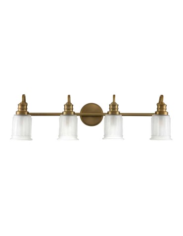 Elstead Lighting Kinkiet Swell - 4 źródła światła - Szczotkowany mosiądz IP44 QZ-SWELL4-BB-BATH - produkt 2