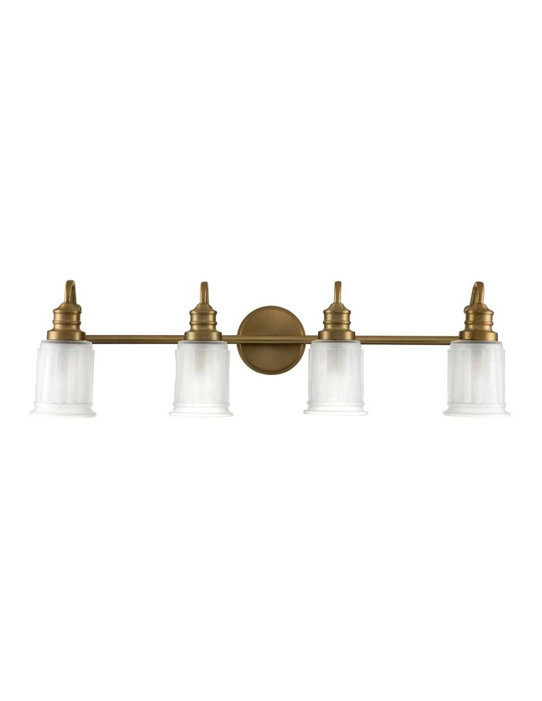 Elstead Lighting Kinkiet Swell - 4 źródła światła - Szczotkowany mosiądz IP44 QZ-SWELL4-BB-BATH