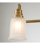 Bathroom wall lamps - Elstead Lighting Swell wall lamp - 4 light sources - Brushed brass IP44 QZ-SWELL4-BB-BATH - product 4