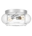 Bathroom ceiling lamps - Elstead Lighting Plafond Trilogy - 2 light sources - Polished chrome IP44 QZ-TRILOGY-F-S-BATH - product 1