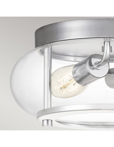 Elstead Lighting Plafon Trilogy - 2 źródła światła - Polerowany chrom IP44 QZ-TRILOGY-F-S-BATH - produkt 2