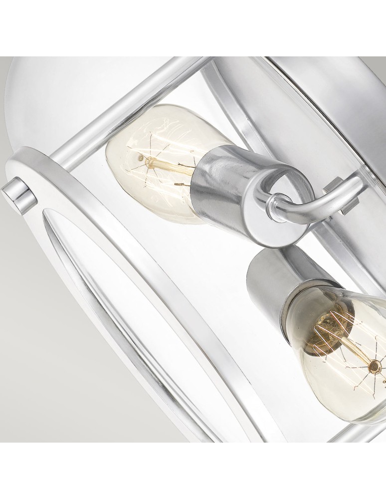 Elstead Lighting Plafon Trilogy - 2 źródła światła - Polerowany chrom IP44 QZ-TRILOGY-F-S-BATH
