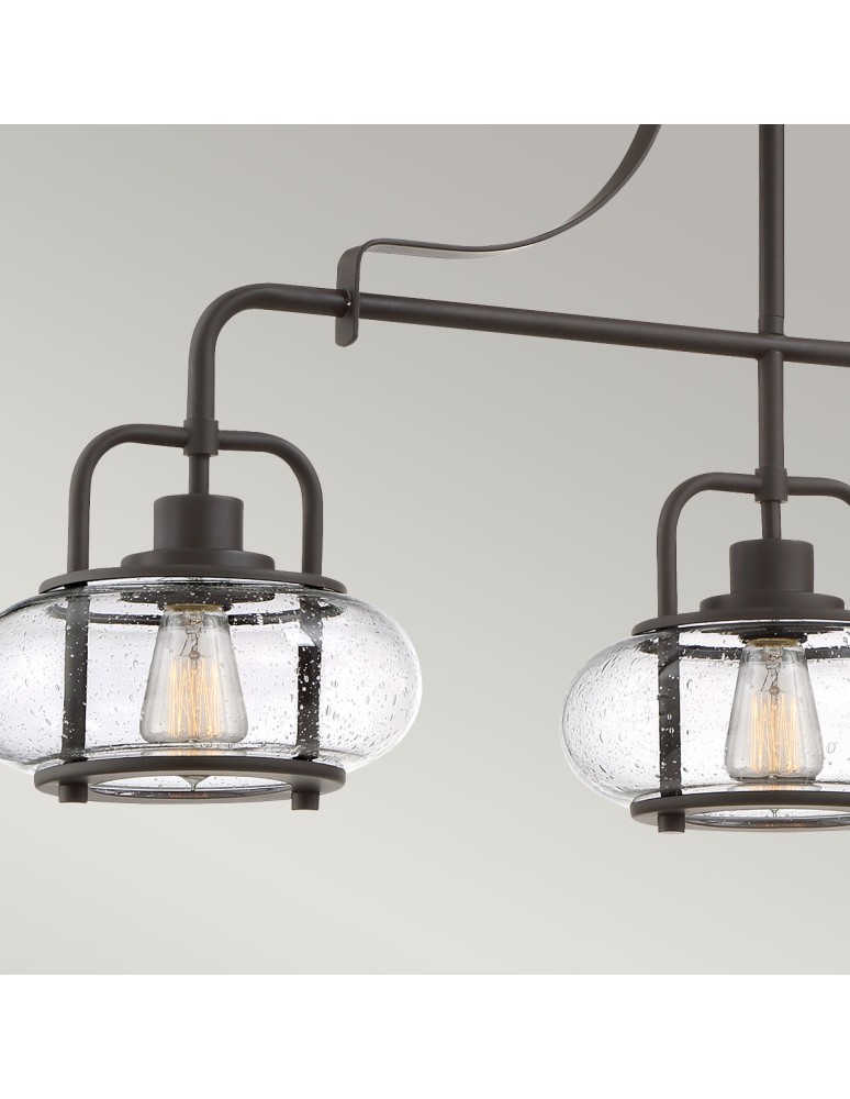 Pendant lamps - Elstead Lighting Trilogy pendant lamp - 3 light sources - Old bronze QZ-TRILOGY-ISLE-OZ - product kolory-swiatla.pl 3