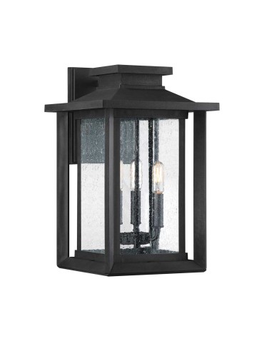 Elstead Lighting Large Wakefield wall lantern - 3 light sources IP44 QZ-WAKEFIELD-L-TBK